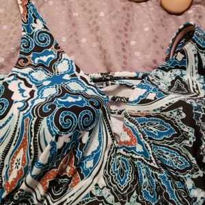 -Two piece halter tankini